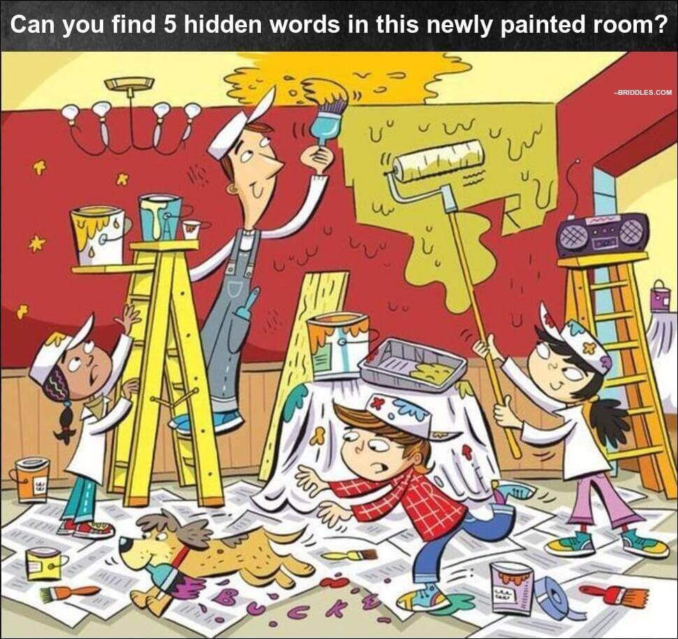 Hidden Word In Painted Room Puzzle